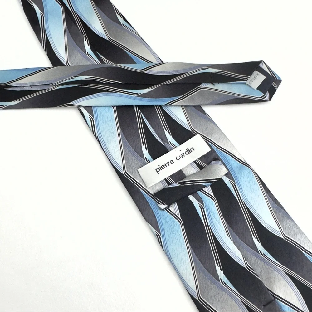 Pierre Cardin Blue Gray Silk Tie